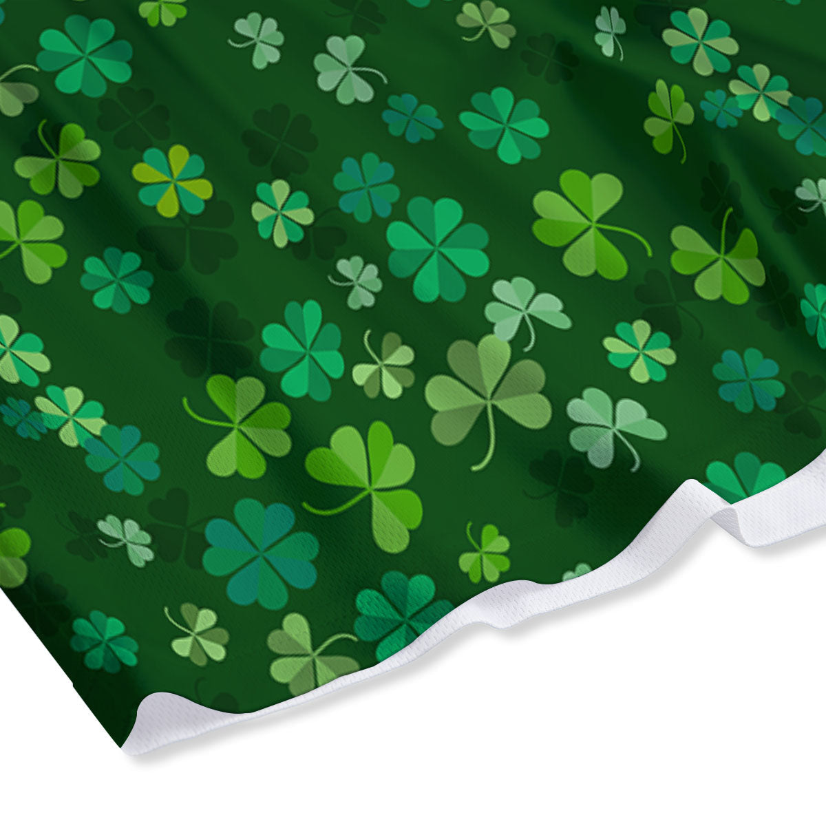 Shamrock Leaf Green Print Pattern Mesh Shorts