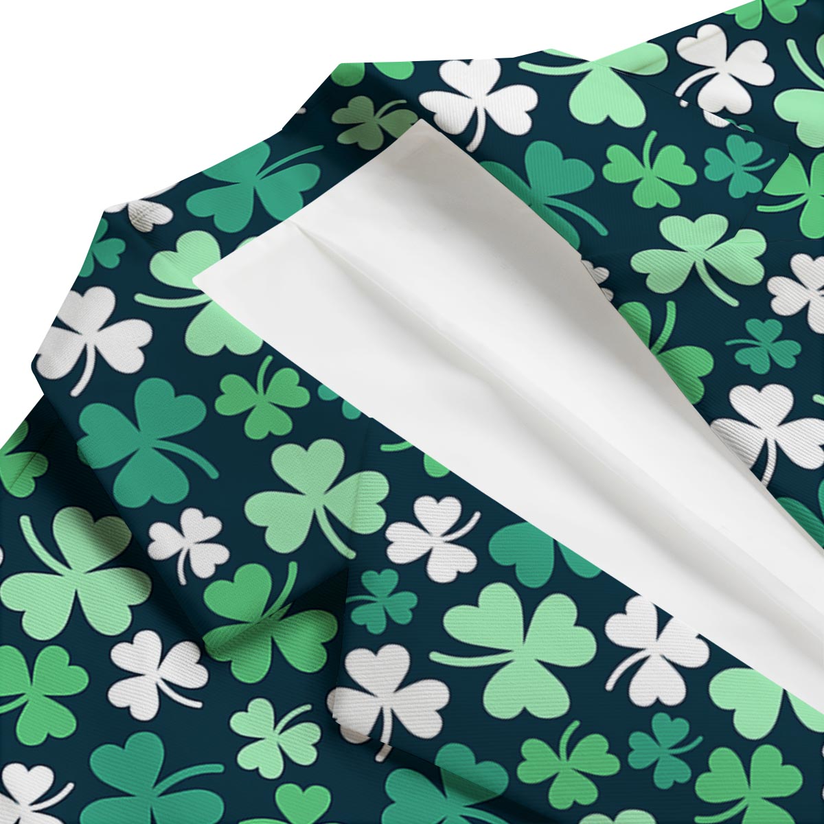 Shamrock Pattern Print Men's Blazer-grizzshop