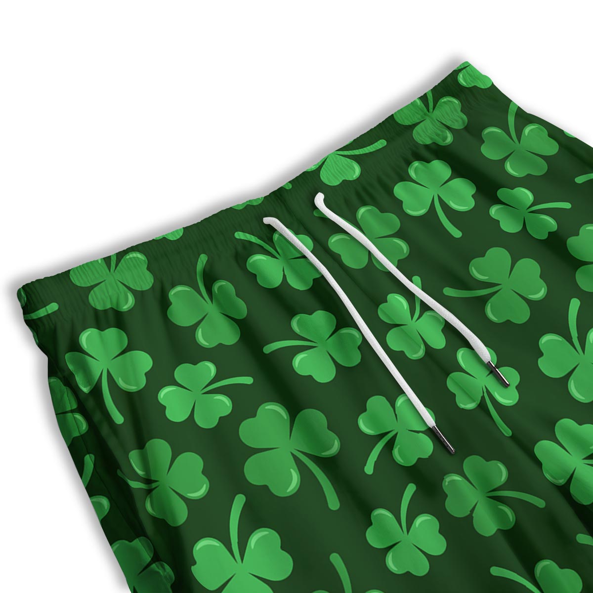 Shamrock St. Patrick's Day Print Pattern Men's Athletic Shorts