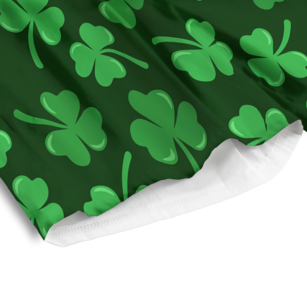 Shamrock St. Patrick's Day Print Pattern Men's Athletic Shorts
