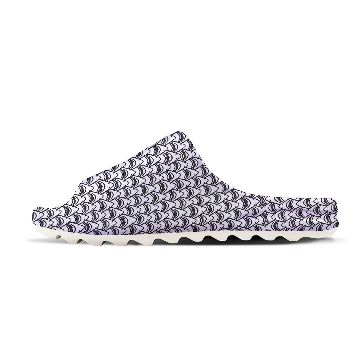 Shark Doodle Print Pattern Sandals-grizzshop