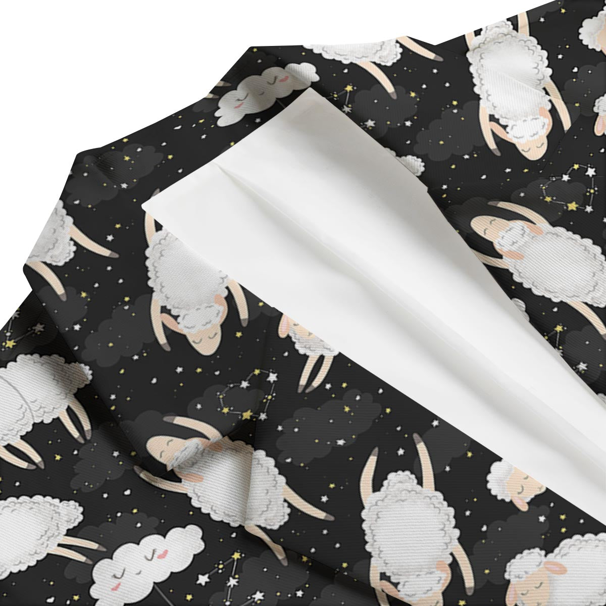 Sheep And Star Print Pattern Men's Blazer-grizzshop