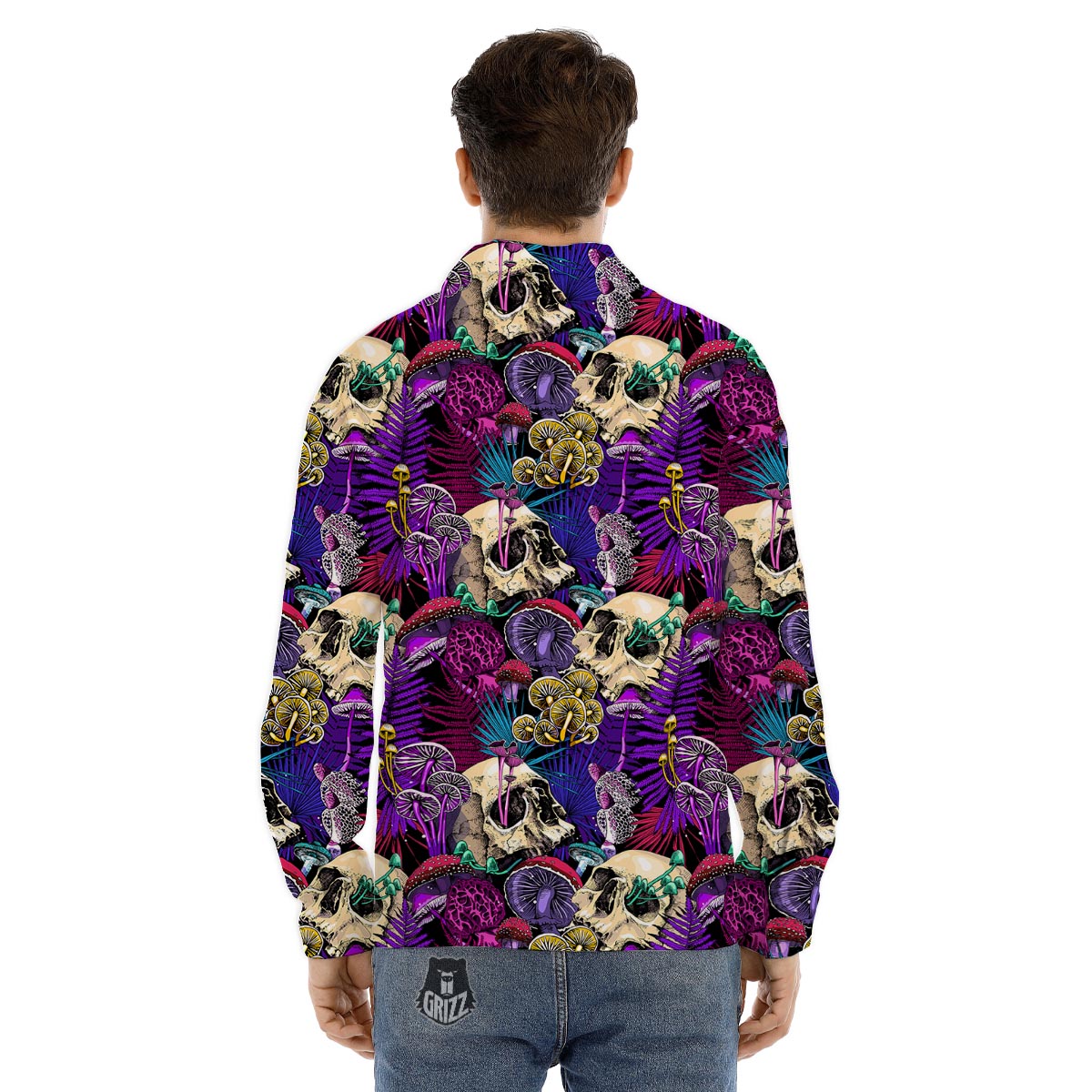 Sheep And Star Print Pattern Men's Dress Shirts-grizzshop