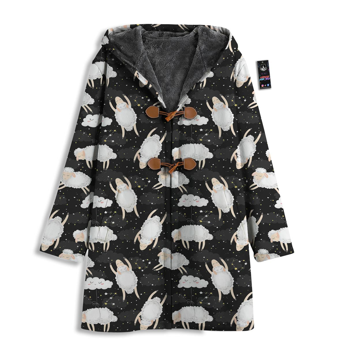 Sheep And Star Print Pattern Men's Windbreaker Jacket-grizzshop