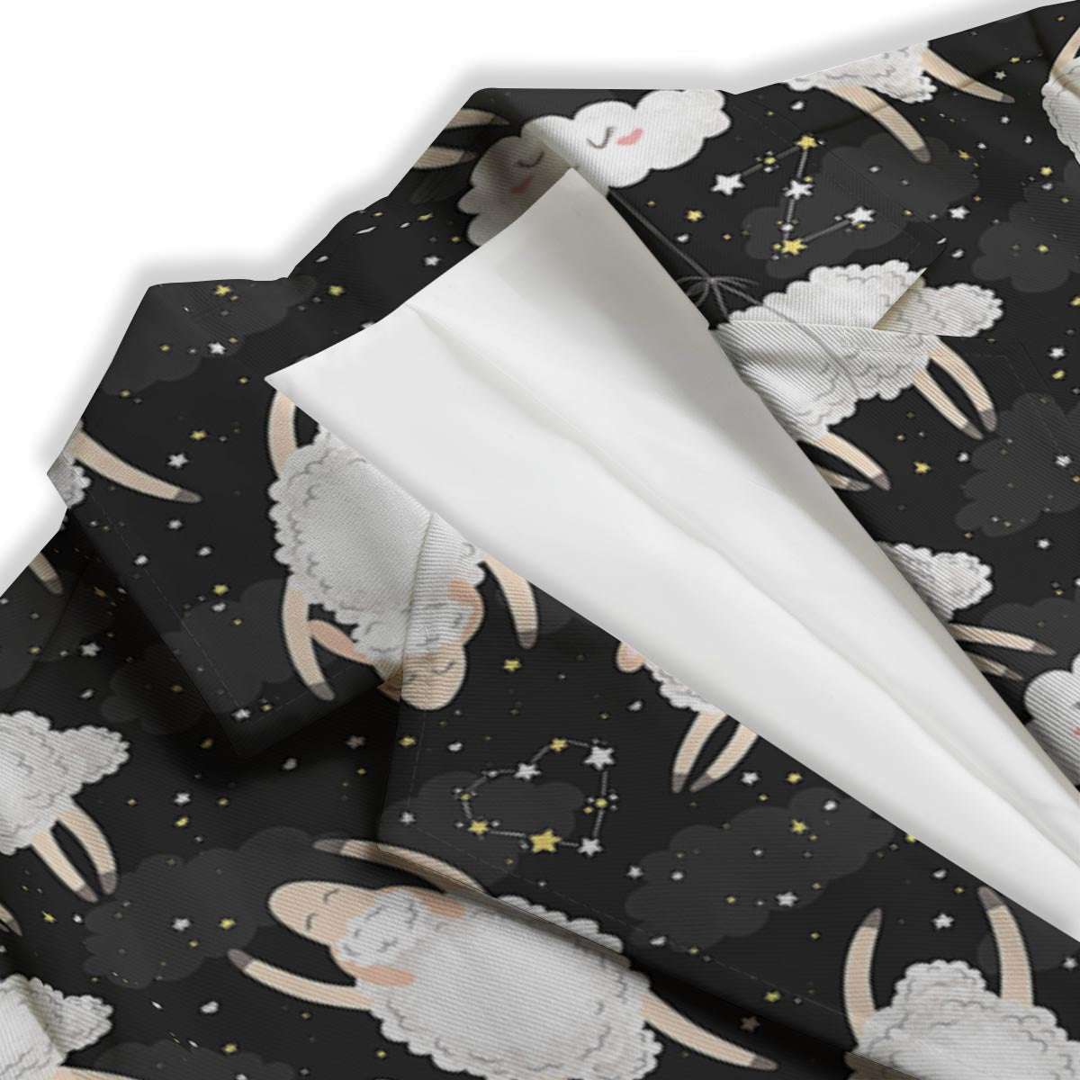 Sheep And Star Print Pattern Women's Blazer-grizzshop