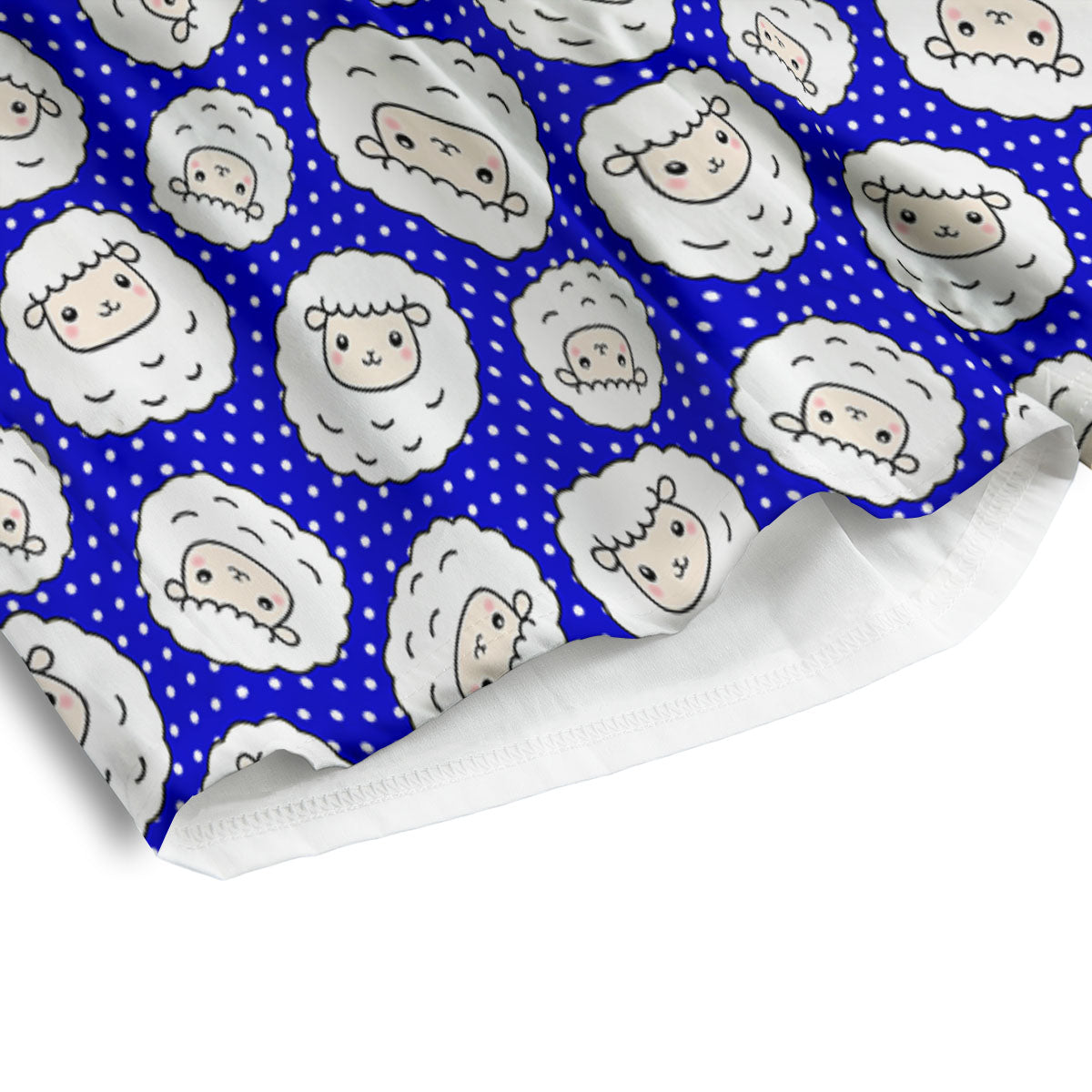 Sheep Cartoon Print Pattern Men's Athletic Shorts