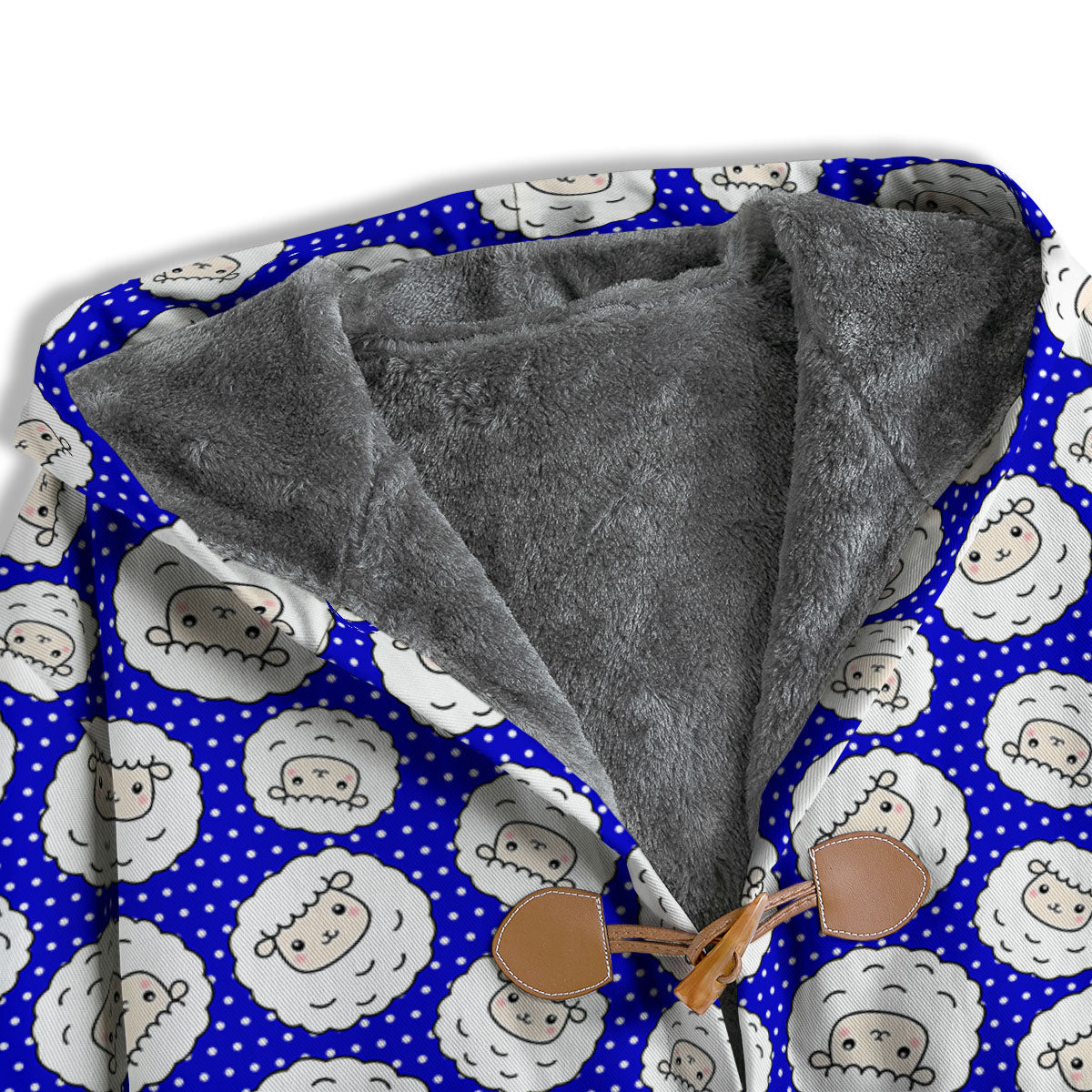 Sheep Cartoon Print Pattern Men's Windbreaker Jacket-grizzshop