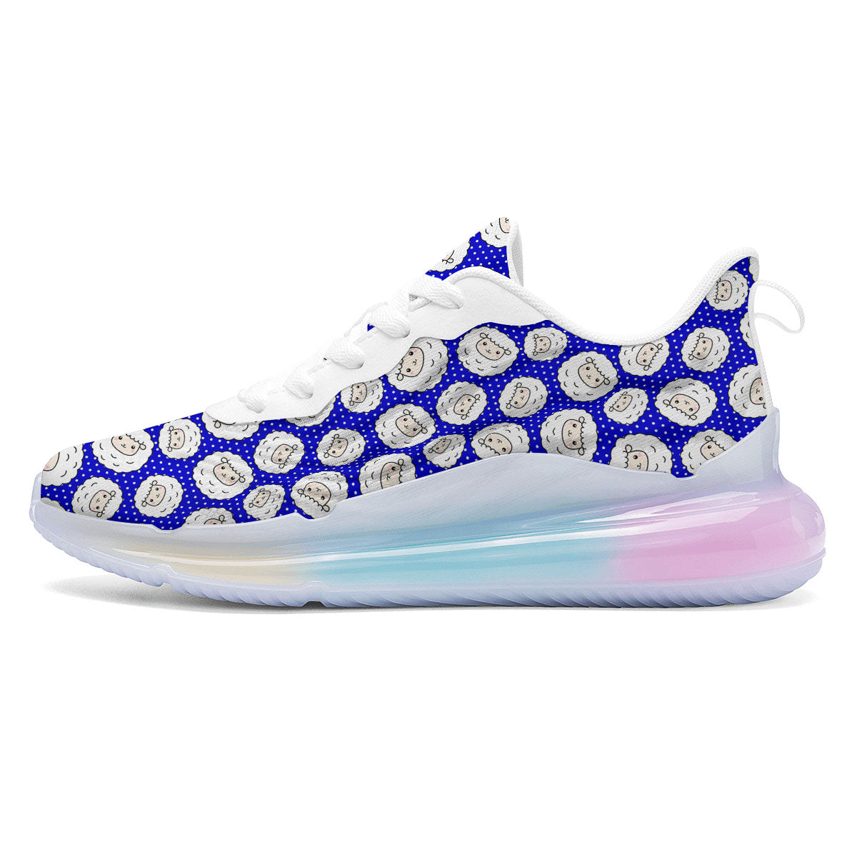 Sheep Cartoon Print Pattern Running Sneakers-grizzshop
