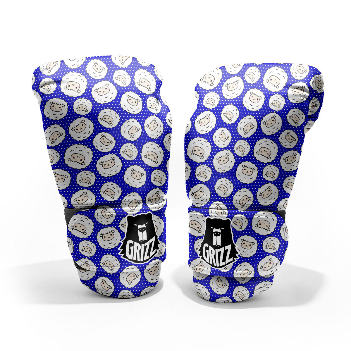 Sheep Cartoon Print Pattern Pro Boxing Glove