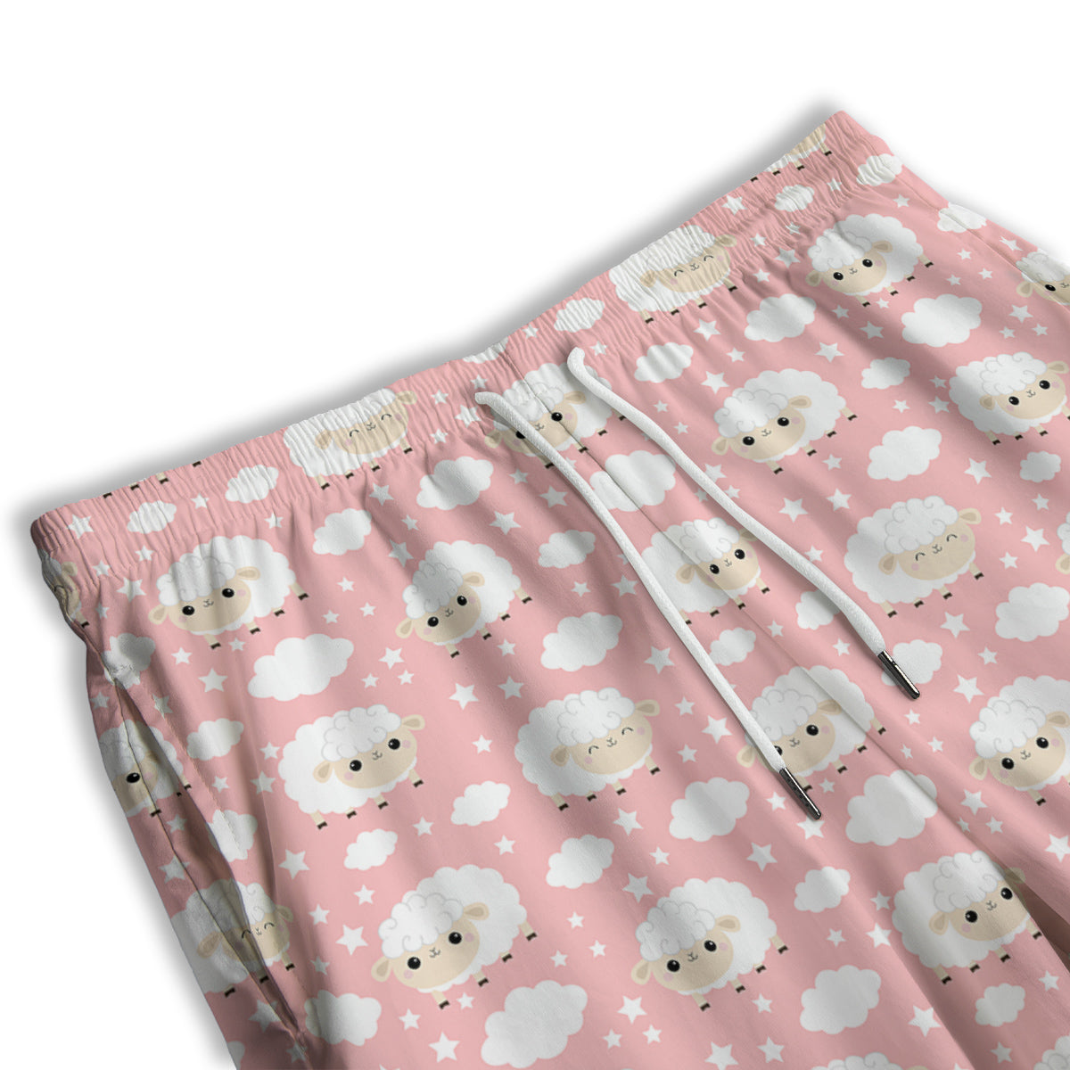 Snowflakes Merry Christmas Print Pattern Men's Athletic Shorts