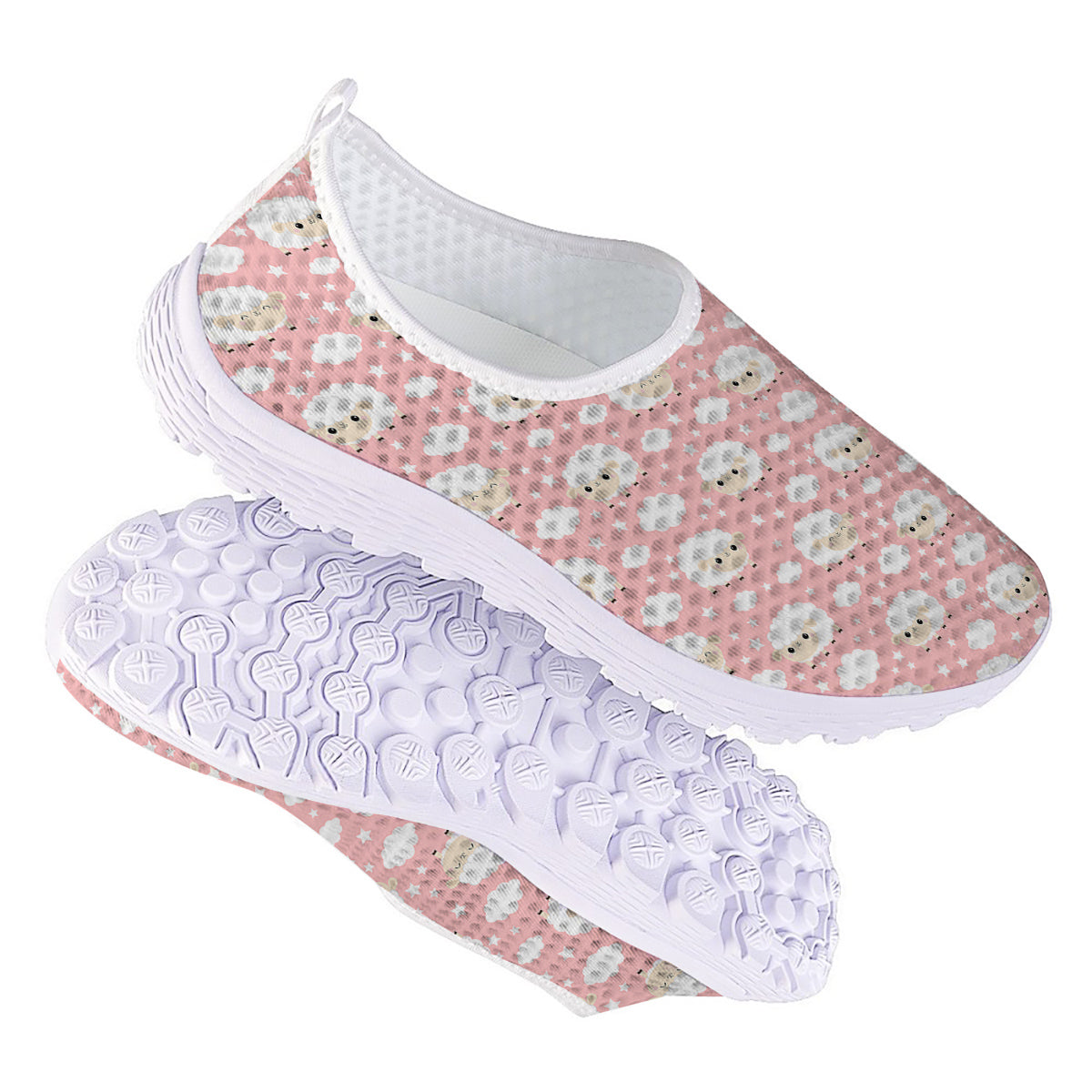 Sheep Cute Print Pattern Nurse Shoes-grizzshop