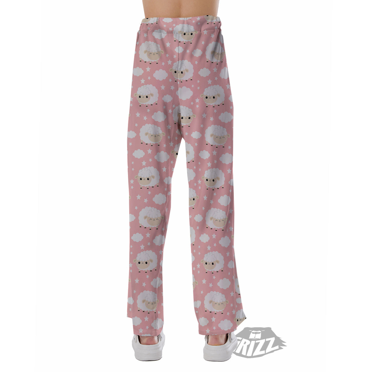 Sheep Cute Print Pattern Pajama Pants-grizzshop