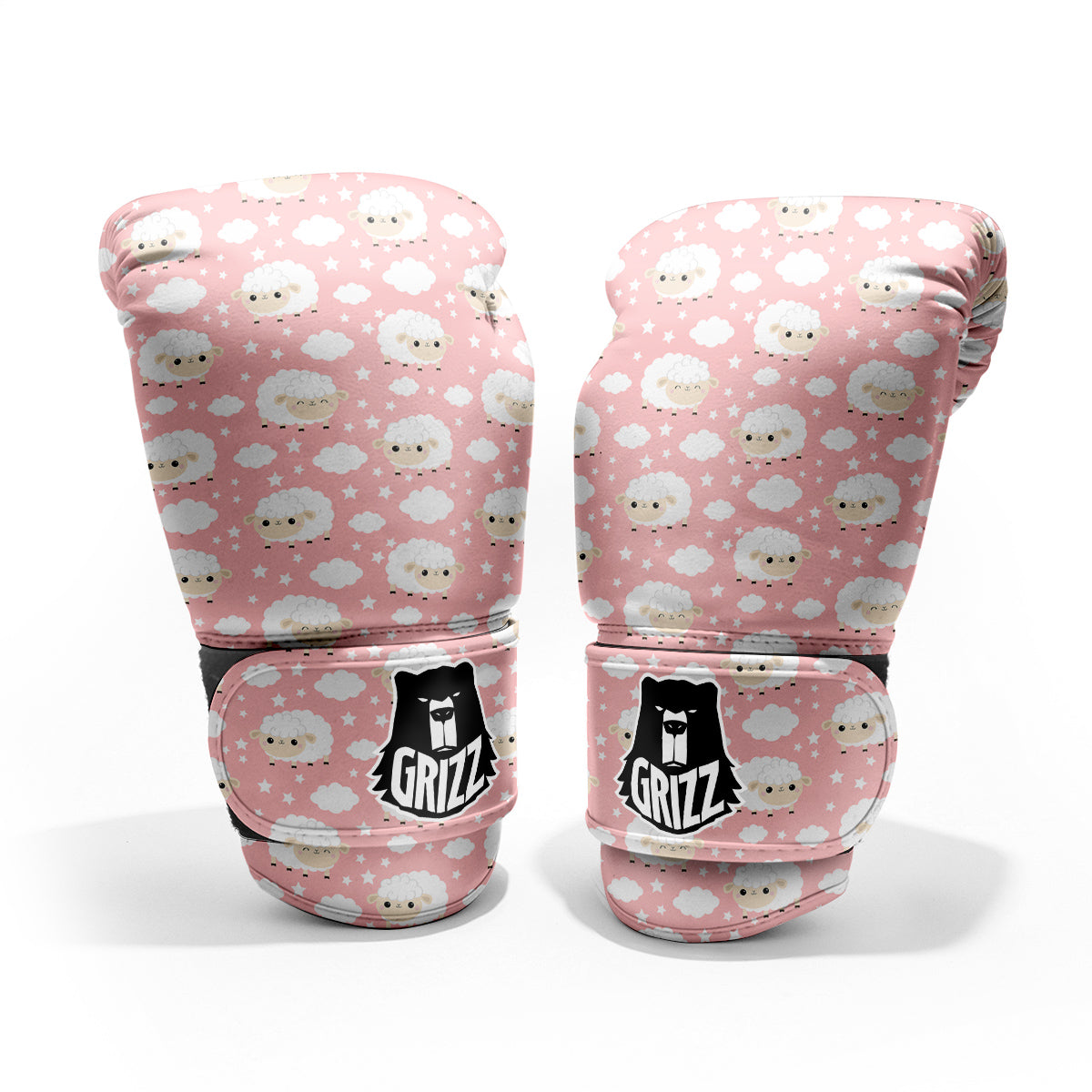 Sheep Cute Print Pattern Pro Boxing Glove
