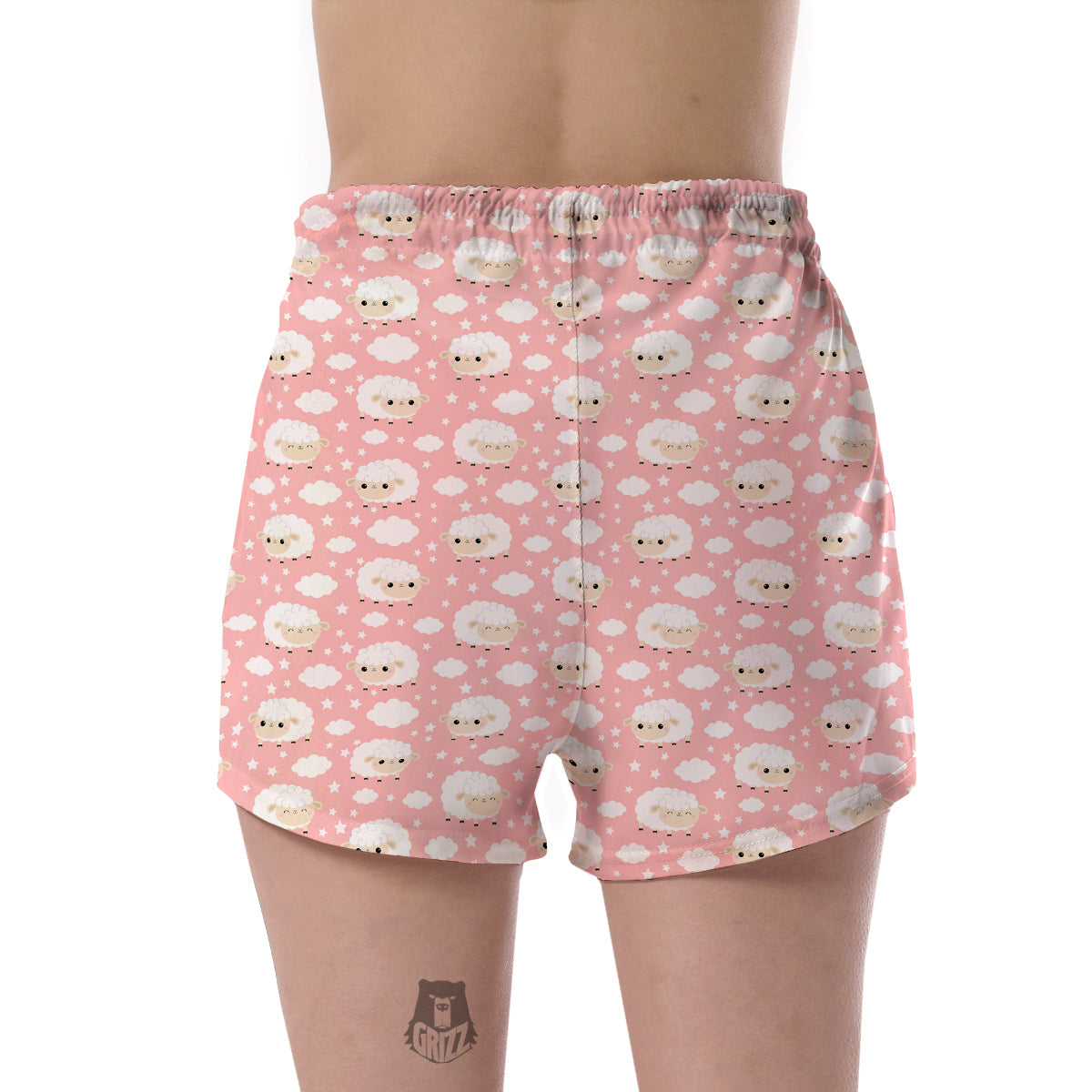 Sheep Cute Print Pattern Women's Shorts-grizzshop