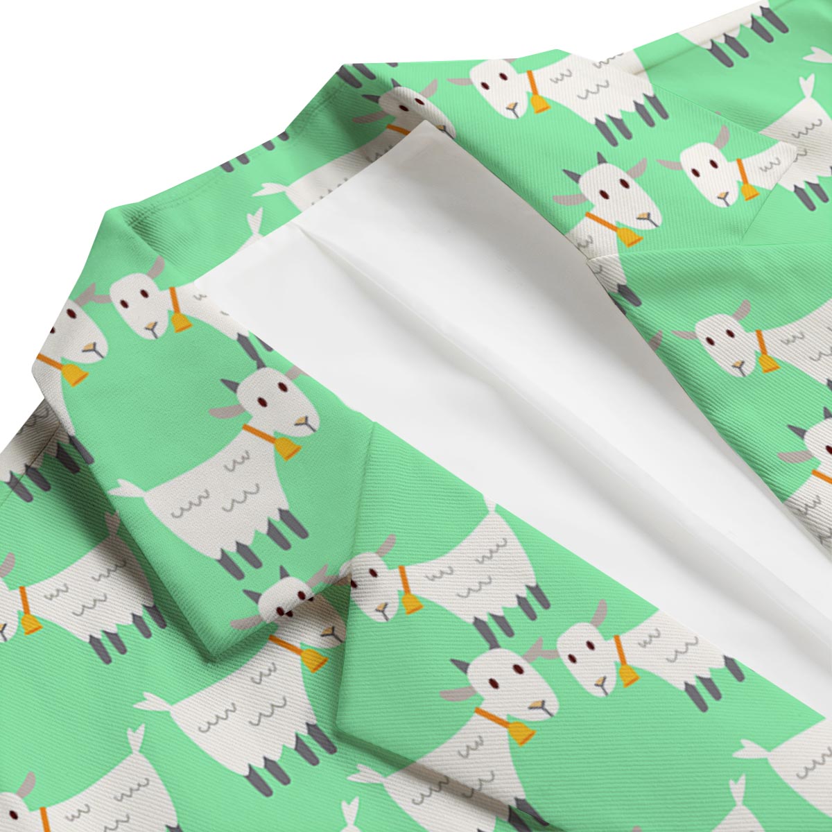 Sheep Goat Print Pattern Men's Blazer-grizzshop