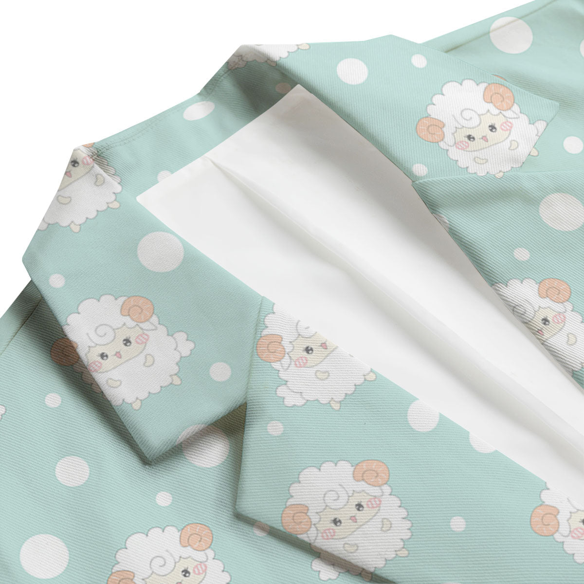 Sheep Kawaii Print Pattern Men's Blazer-grizzshop