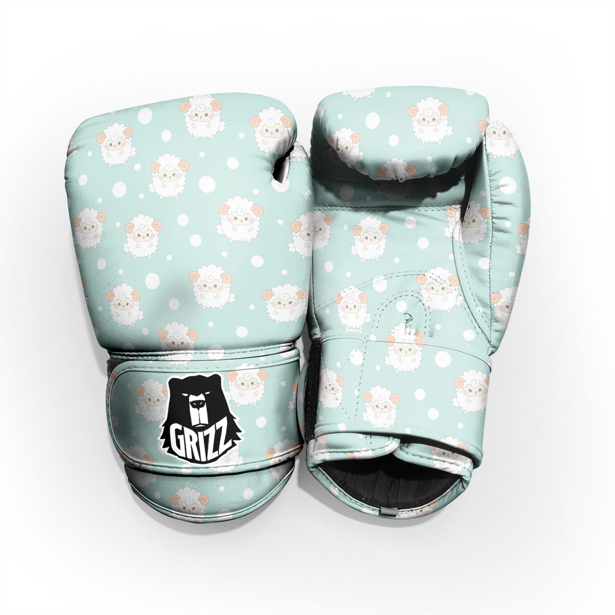 Sheep Kawaii Print Pattern Pro Boxing Glove
