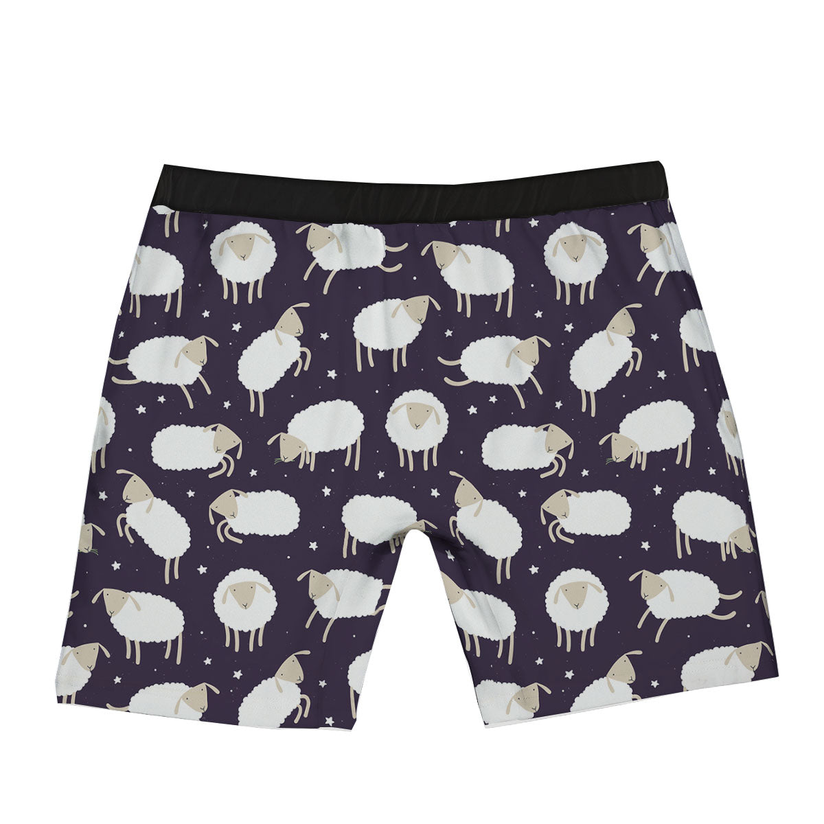 Sheep Print Pattern Boxer Briefs-grizzshop