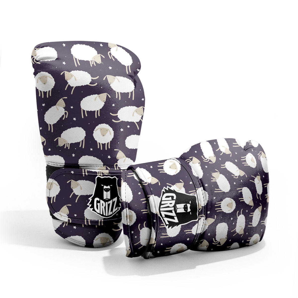 Sheep Print Pattern Pro Boxing Glove