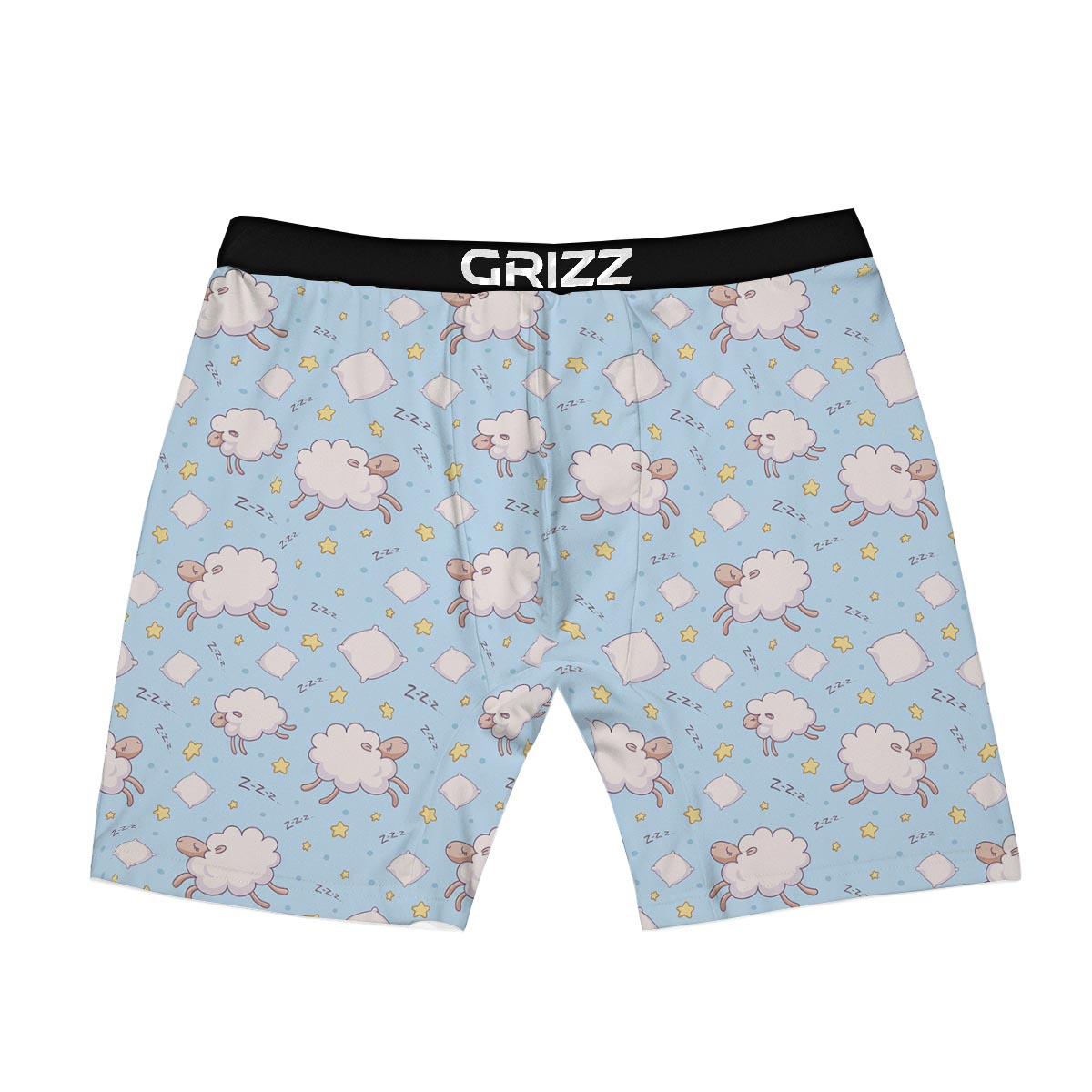 Sheep Sleeping Print Pattern Boxer Briefs-grizzshop