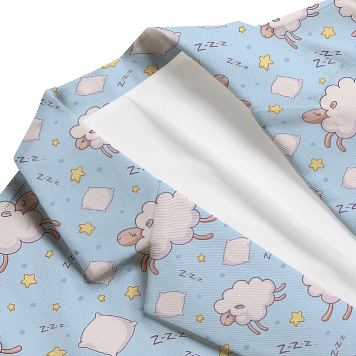 Sheep Sleeping Print Pattern Men's Blazer-grizzshop