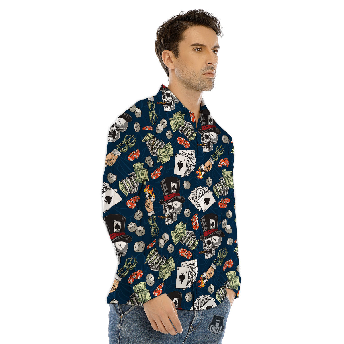 Sheep Sleeping Print Pattern Men's Dress Shirts-grizzshop