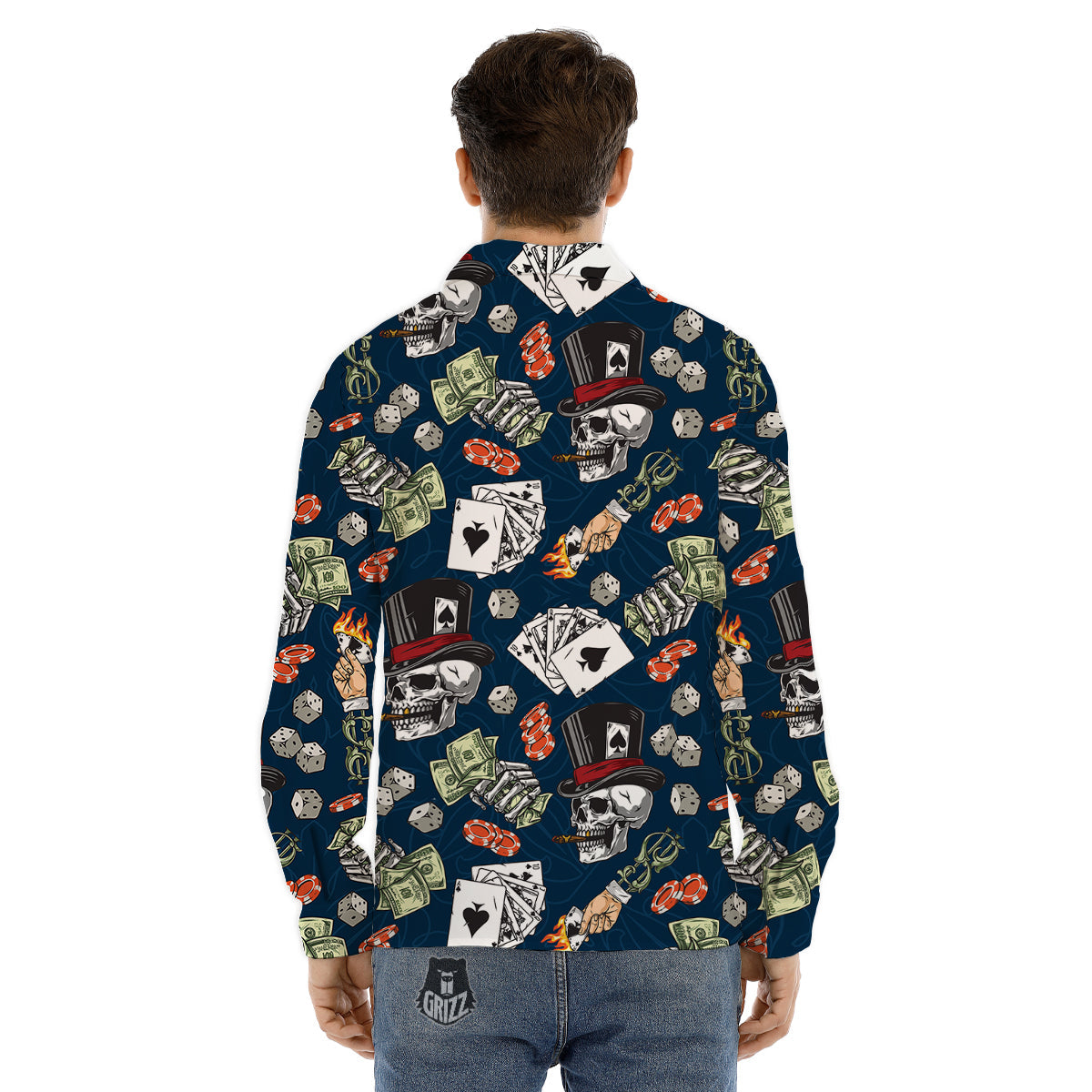 Sheep Sleeping Print Pattern Men's Dress Shirts-grizzshop