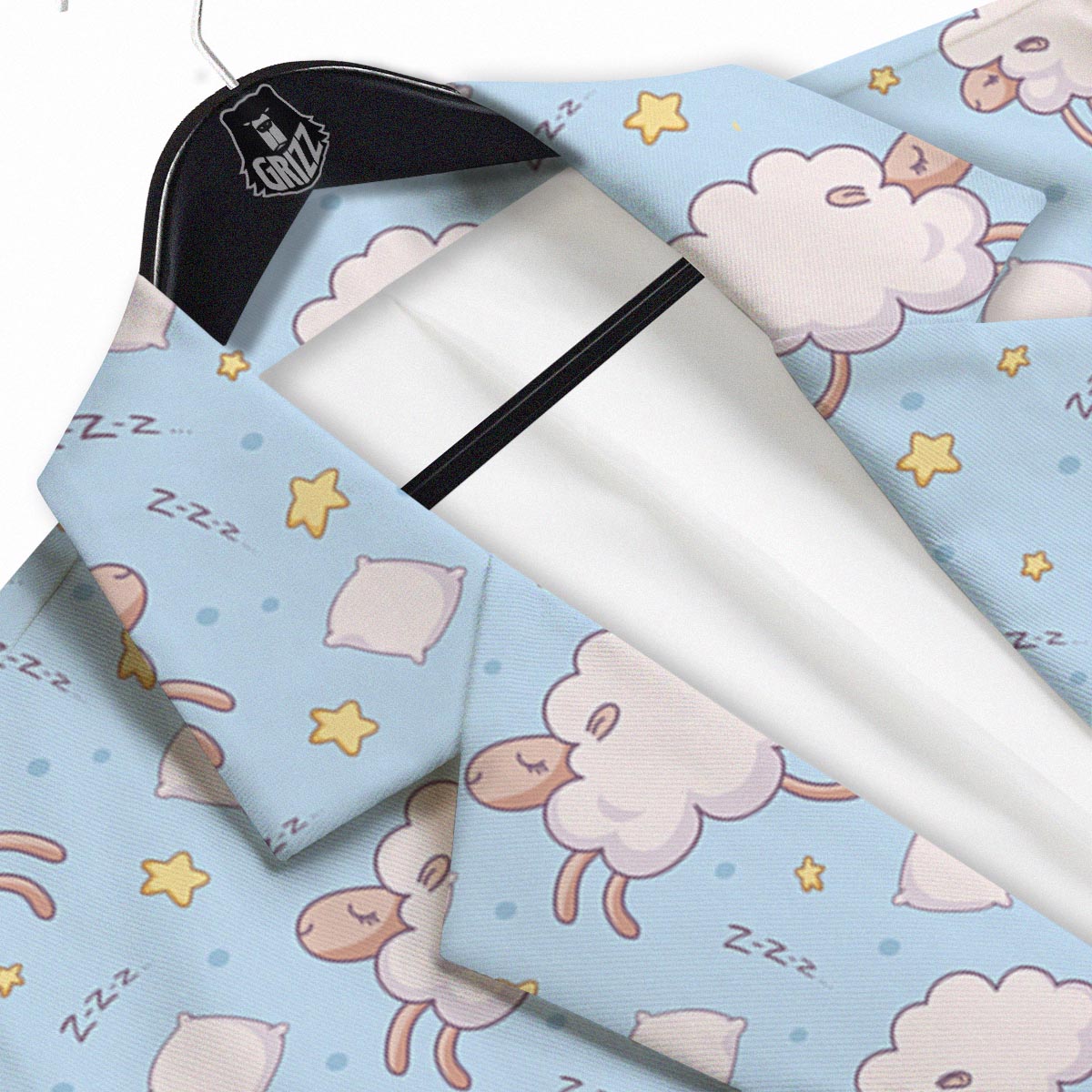 Sheep Sleeping Print Pattern Men's Sport Coat-grizzshop