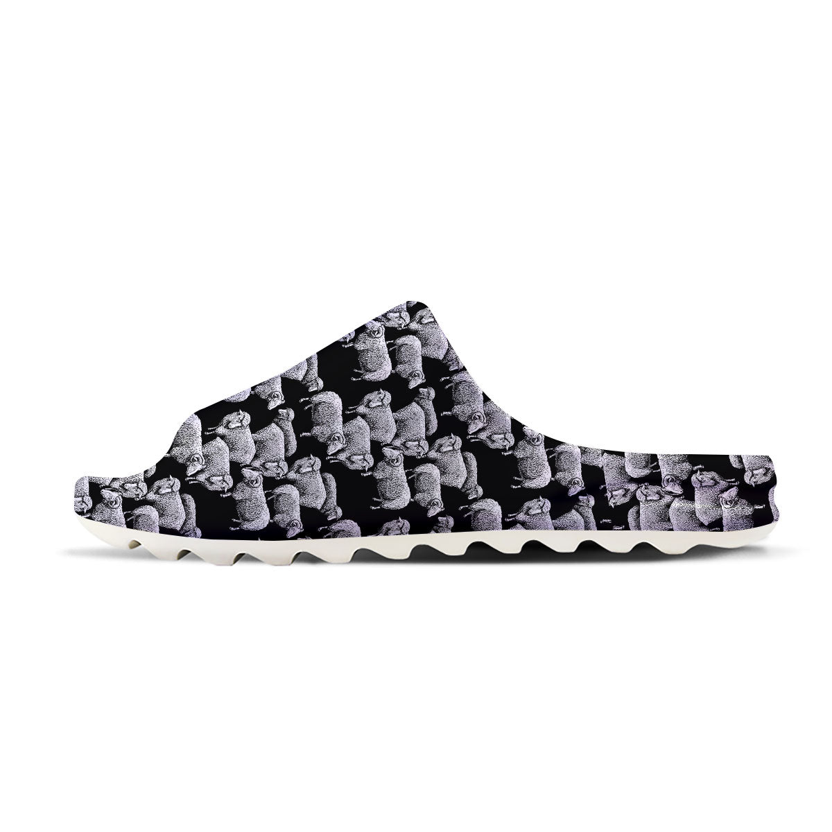 Sheep Doodle Print Pattern Sandals-grizzshop