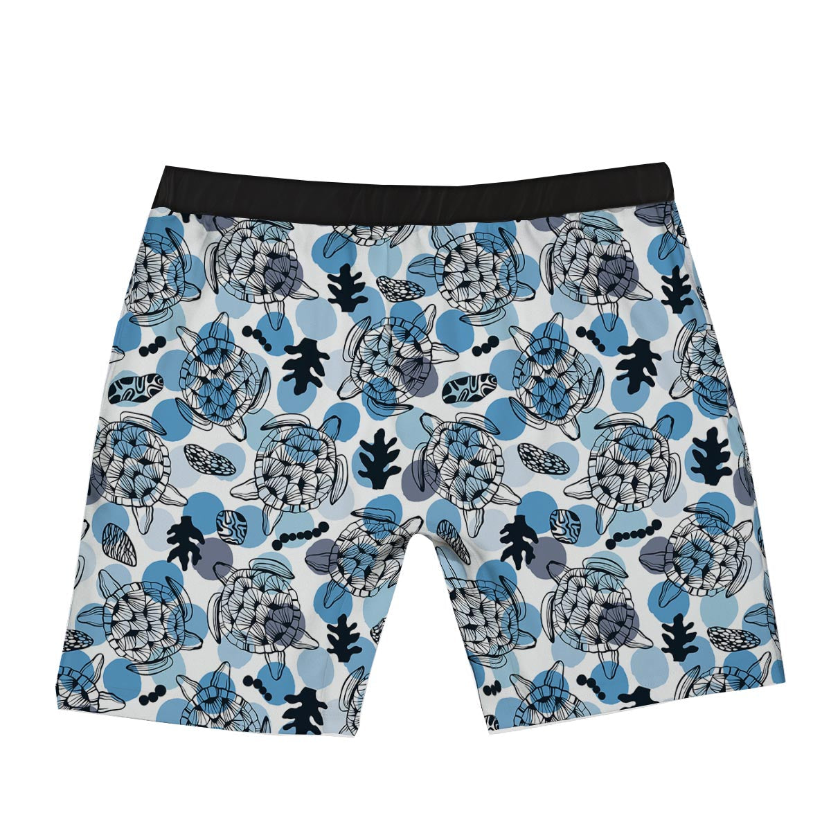 Shell Sea Turtle Print Pattern Boxer Briefs-grizzshop
