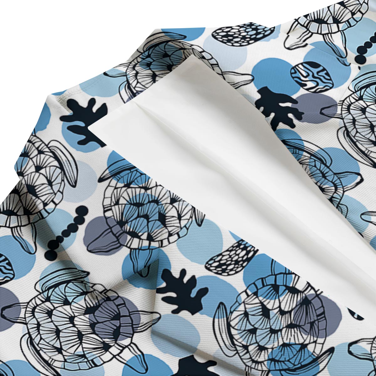 Shell Sea Turtle Print Pattern Men's Blazer-grizzshop