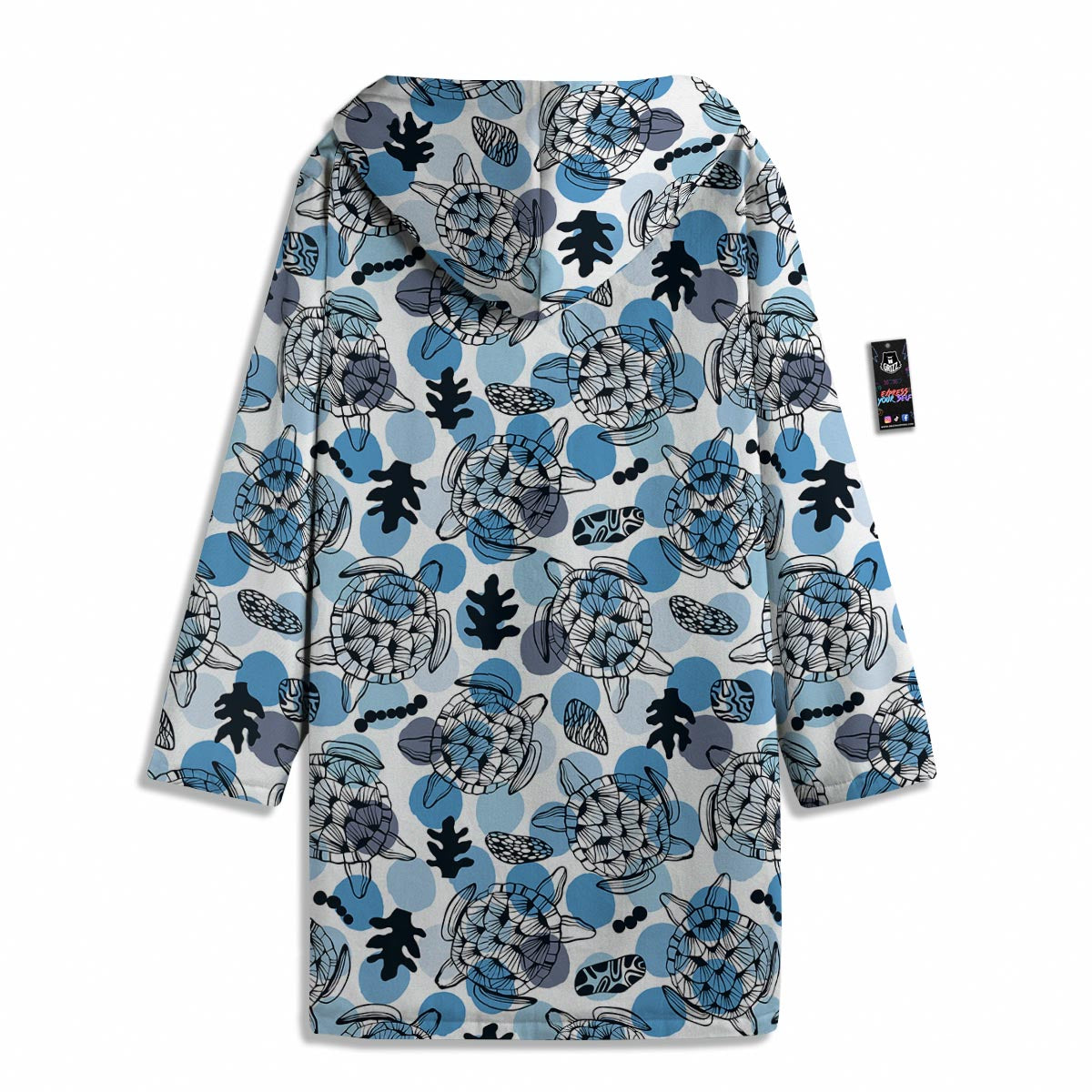 Shell Sea Turtle Print Pattern Men's Windbreaker Jacket-grizzshop