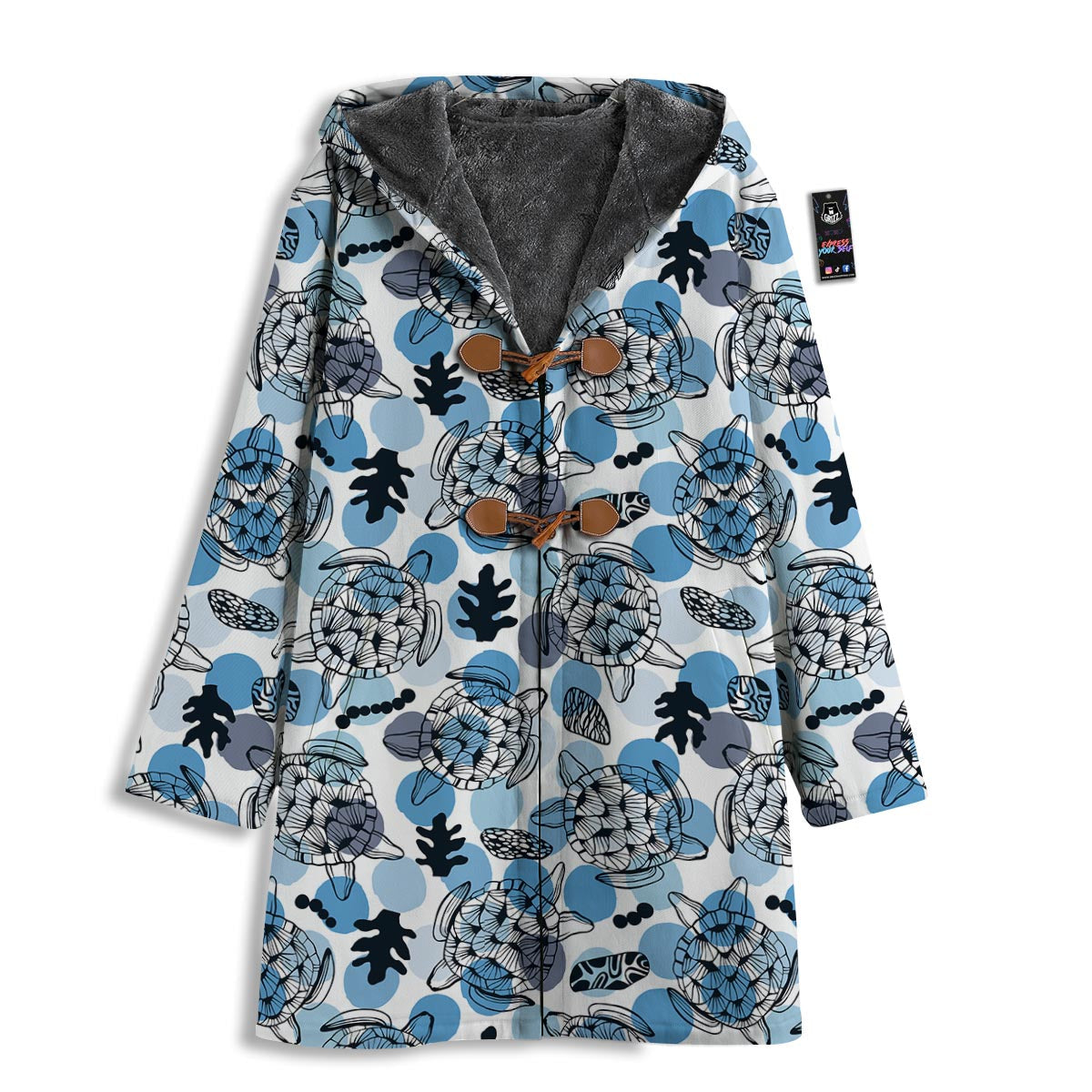 Shell Sea Turtle Print Pattern Men's Windbreaker Jacket-grizzshop