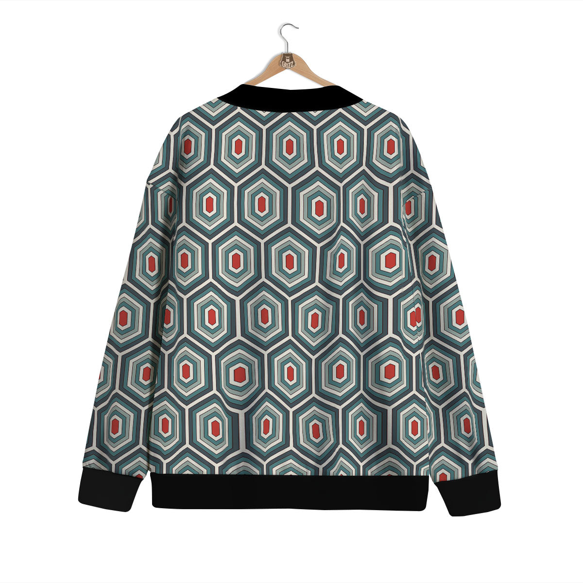 Shell Turtle Print Pattern Cardigan-grizzshop