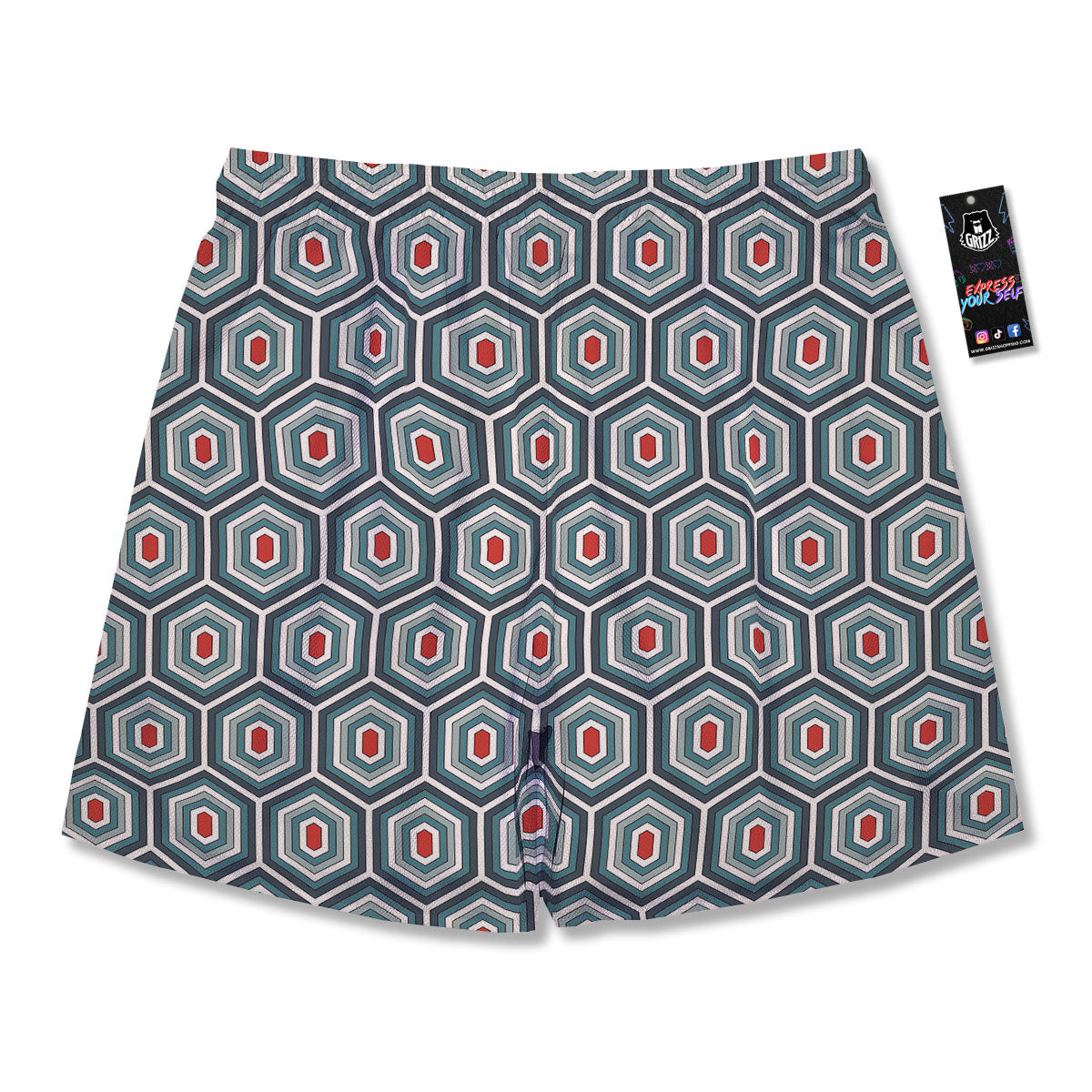 Shell Turtle Print Pattern Men's Running Shorts-grizzshop