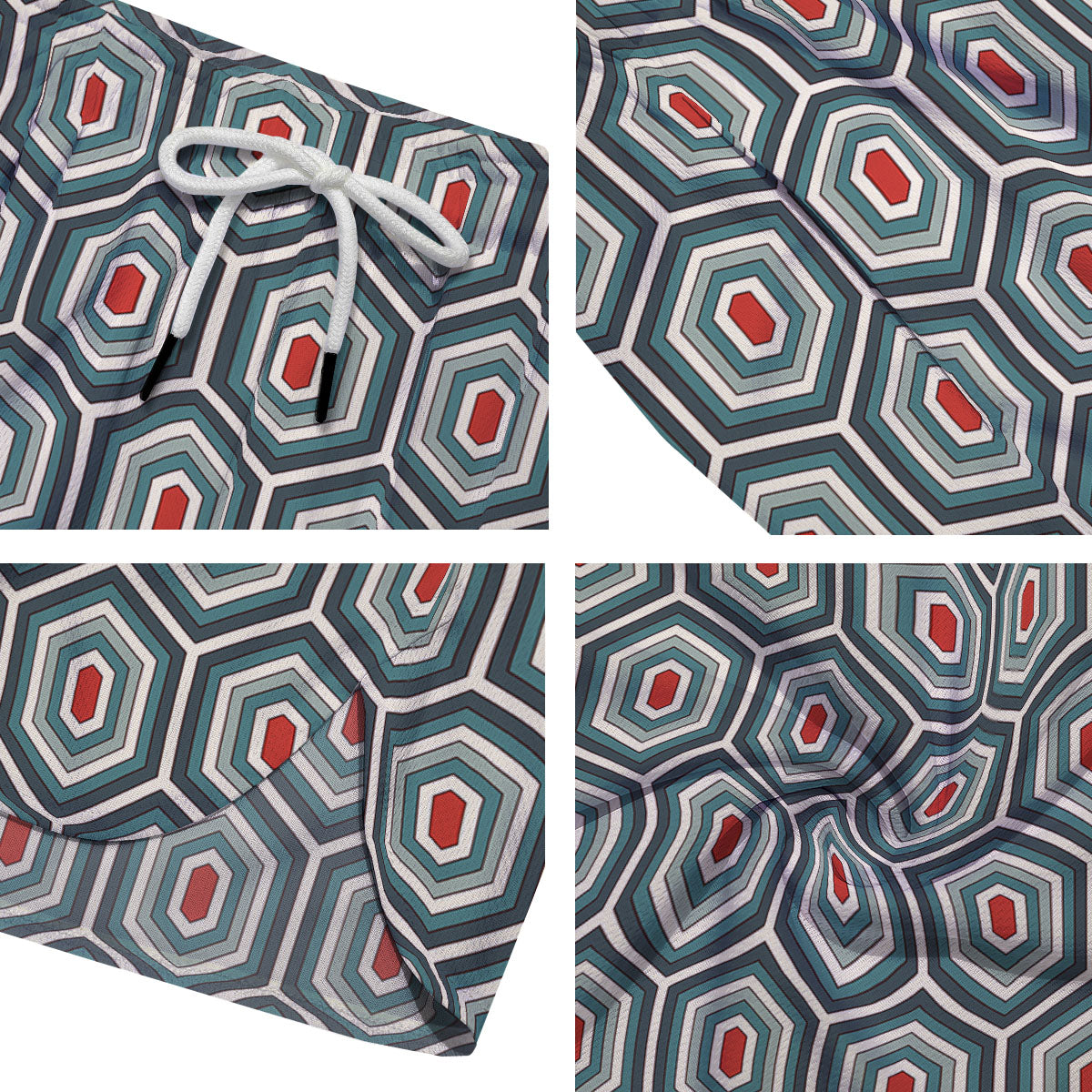 Shell Turtle Print Pattern Men's Running Shorts-grizzshop