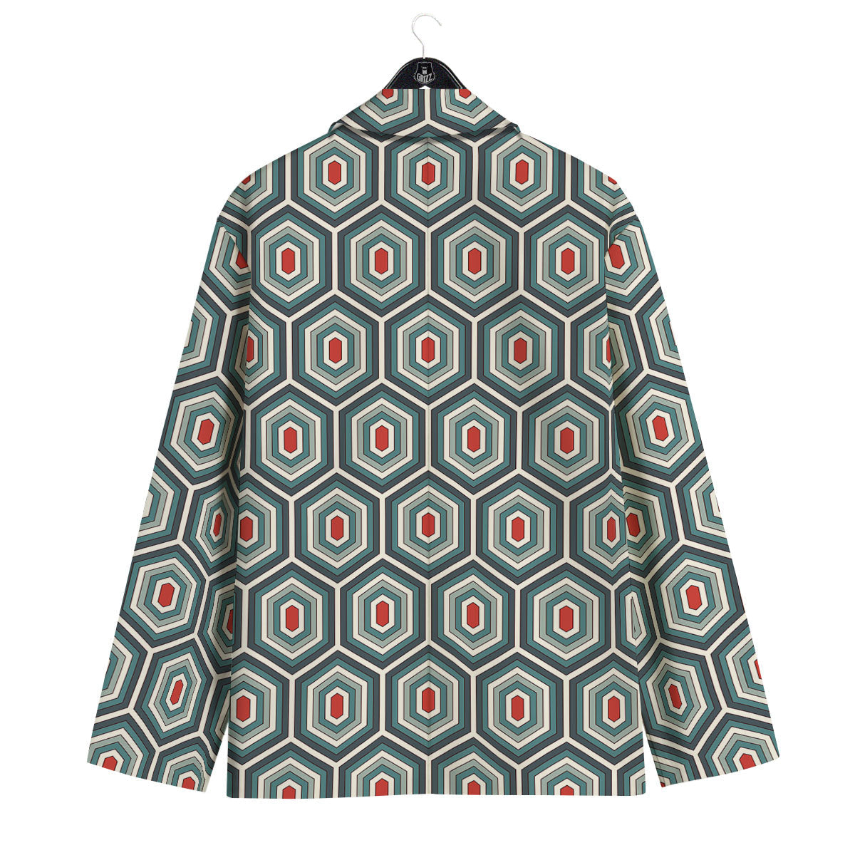 Shell Turtle Print Pattern Men's Sport Coat-grizzshop