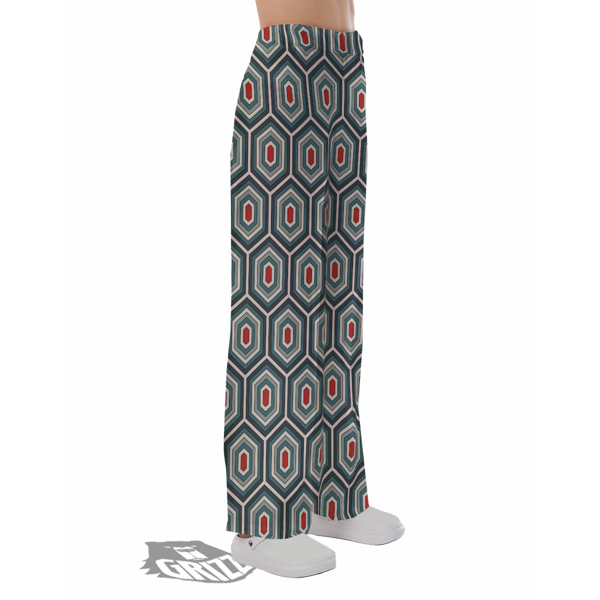 Shell Turtle Print Pattern Pajama Pants-grizzshop