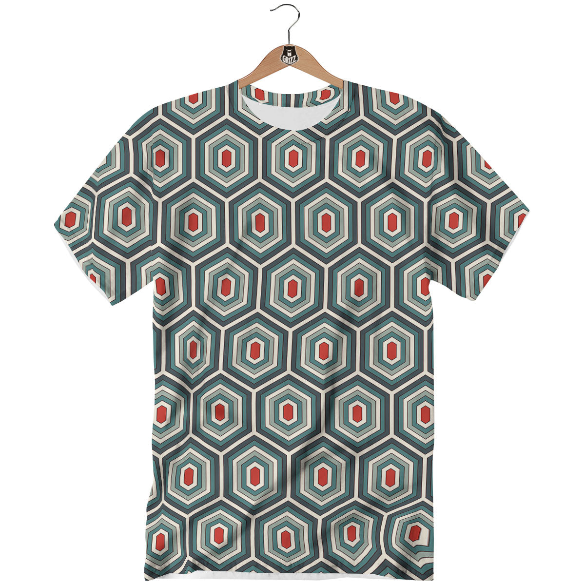 Shell Turtle Print Pattern T-Shirt-grizzshop