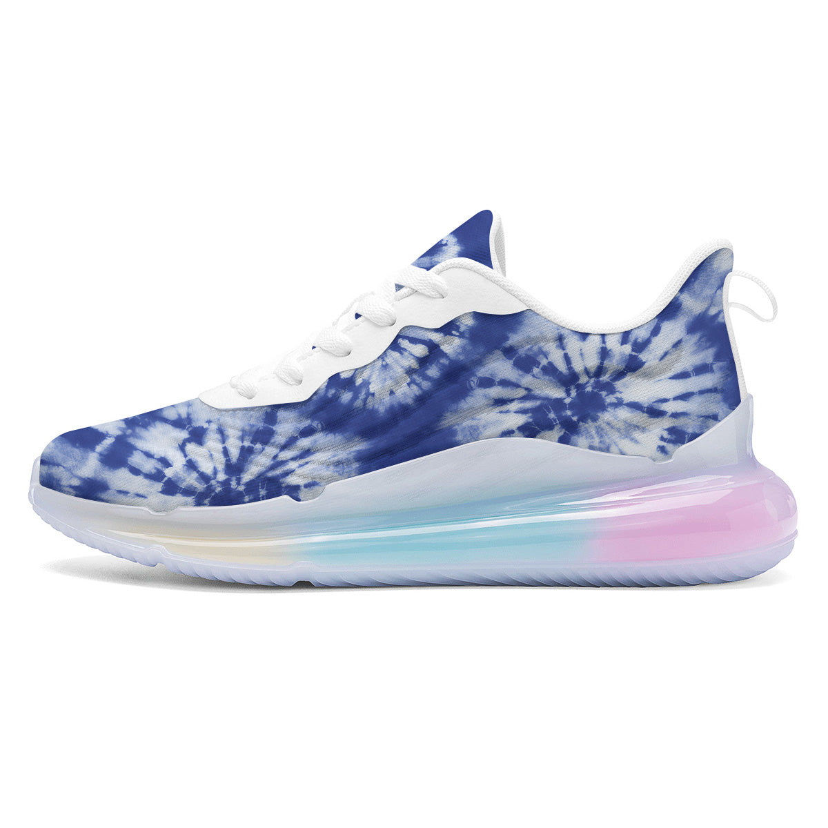 Shibori Blue Print Running Sneakers-grizzshop