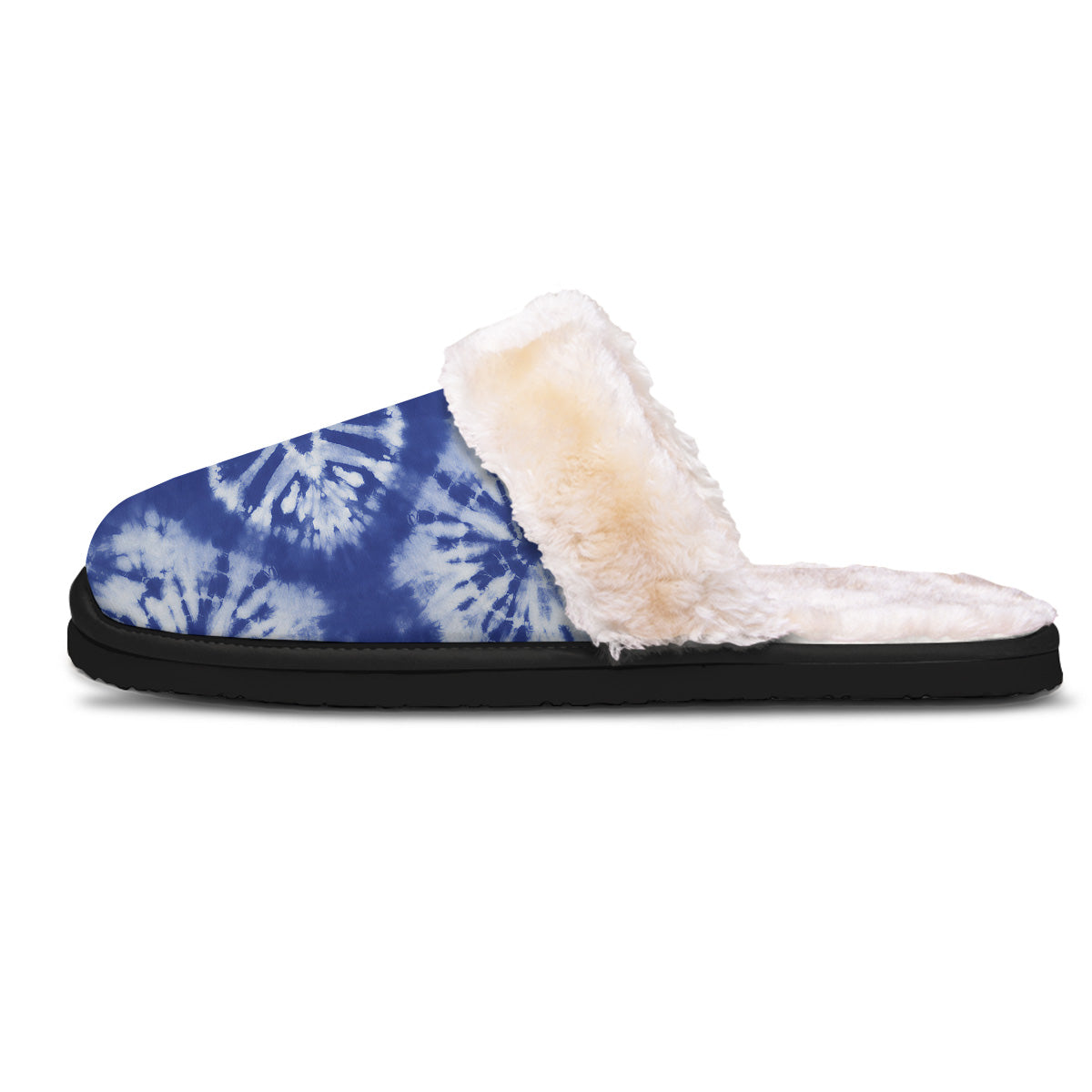 Shibori Blue Print Slippers-grizzshop