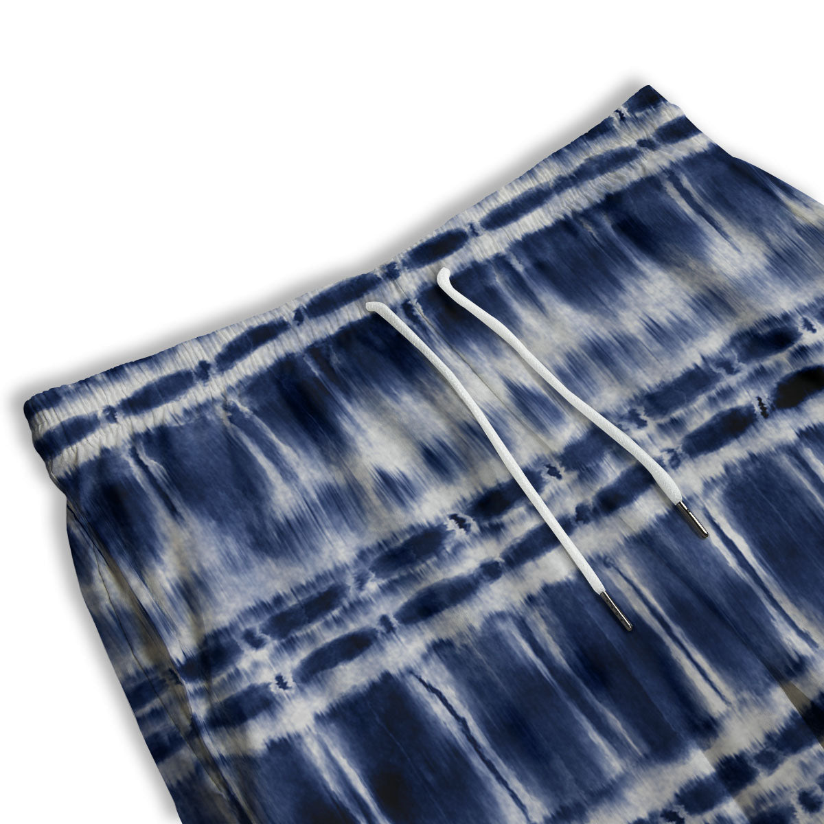 Shibori Indigo Dye Print Men's Athletic Shorts