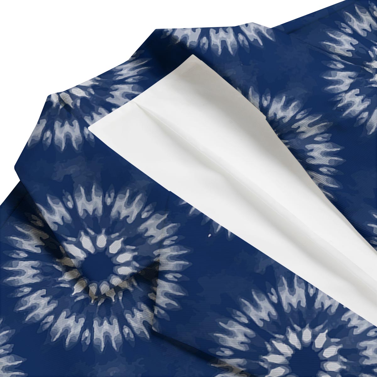 Shibori Print Pattern Men's Blazer-grizzshop