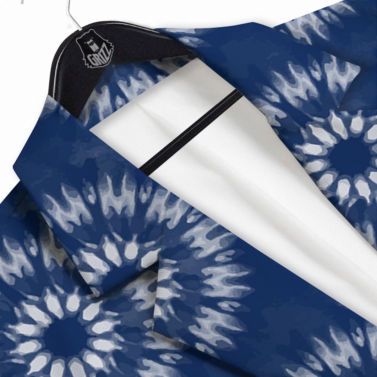 Shibori Print Pattern Men's Sport Coat-grizzshop