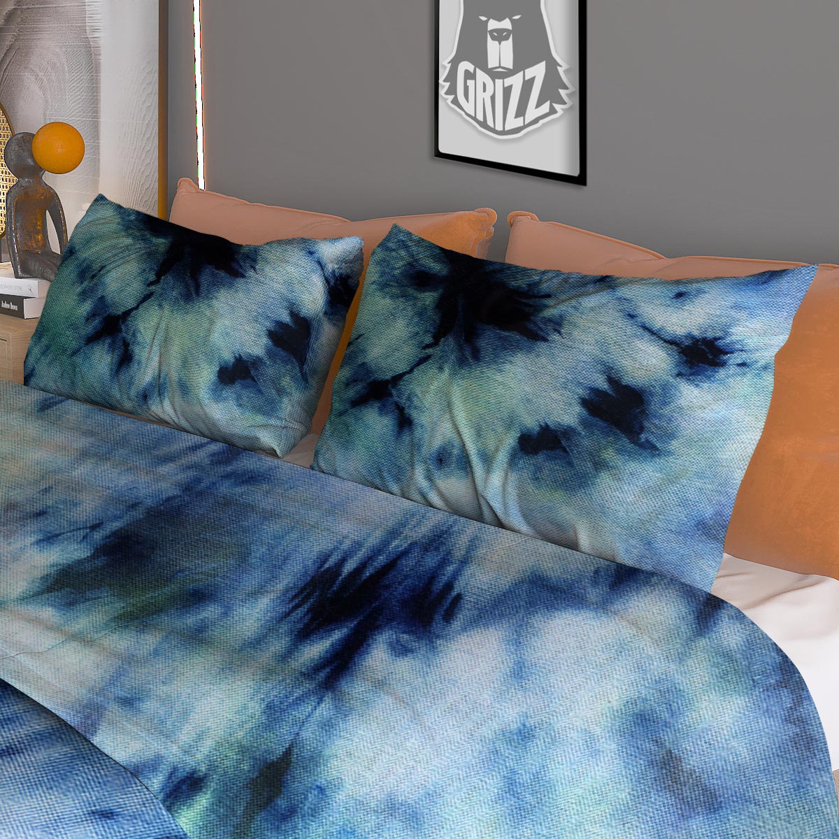 Shibori Tie Dye Print Duvet Cover Bedding Set