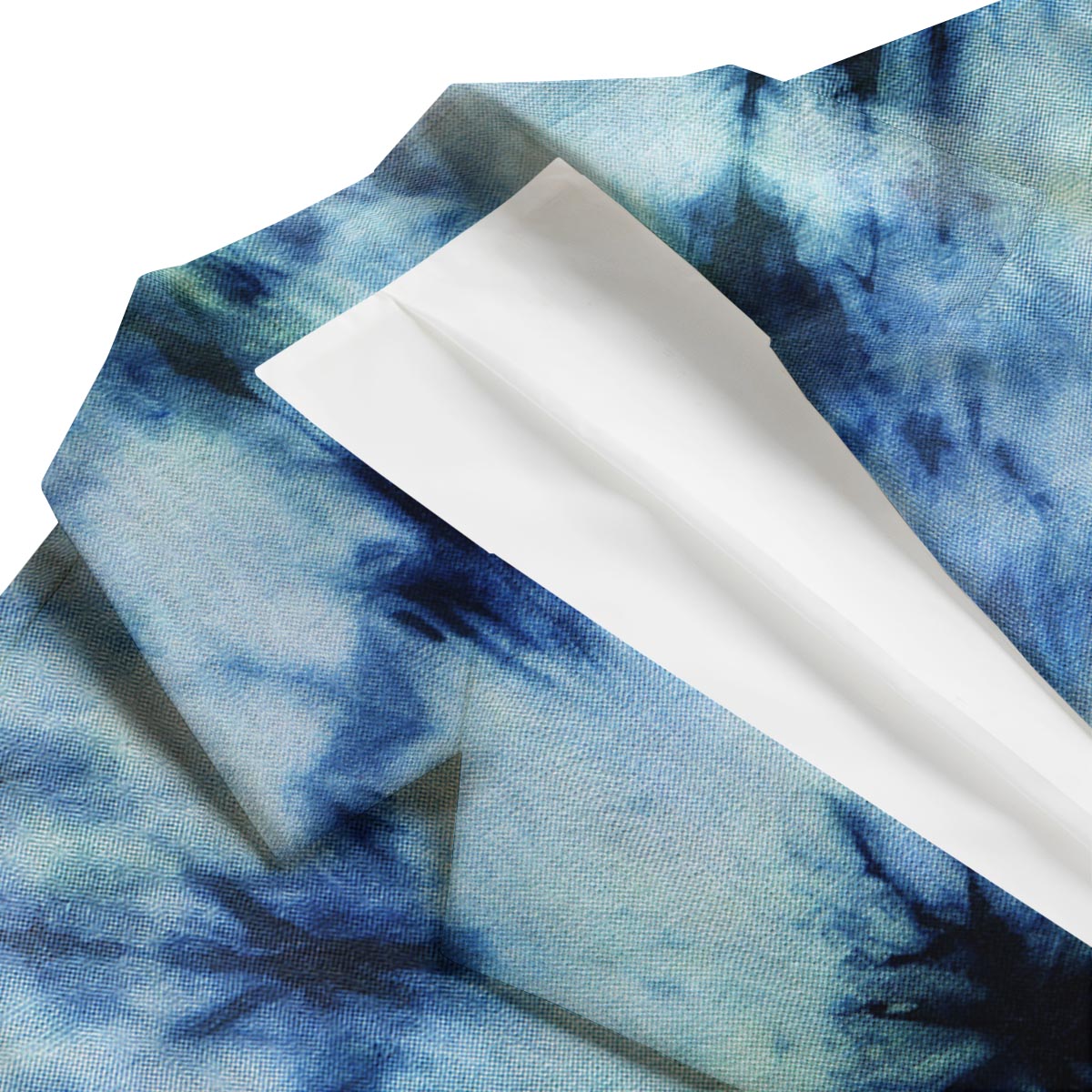 Shibori Tie Dye Print Men's Blazer-grizzshop