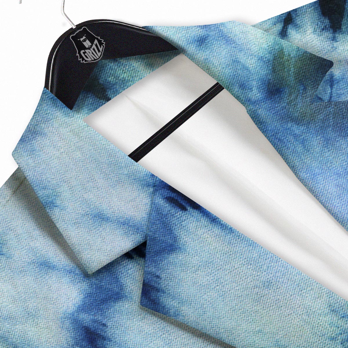 Shibori Tie Dye Print Men's Sport Coat-grizzshop