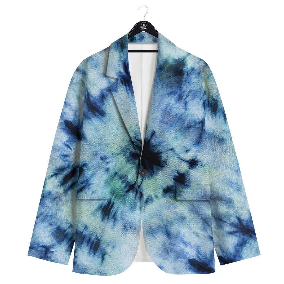 Shibori Tie Dye Print Men's Sport Coat-grizzshop
