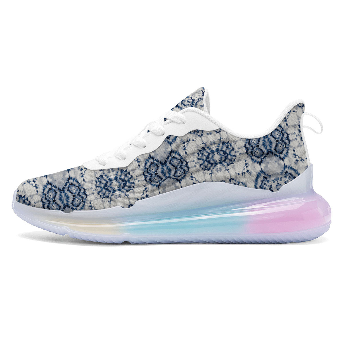 Shibori Watercolor Print Pattern Running Sneakers-grizzshop