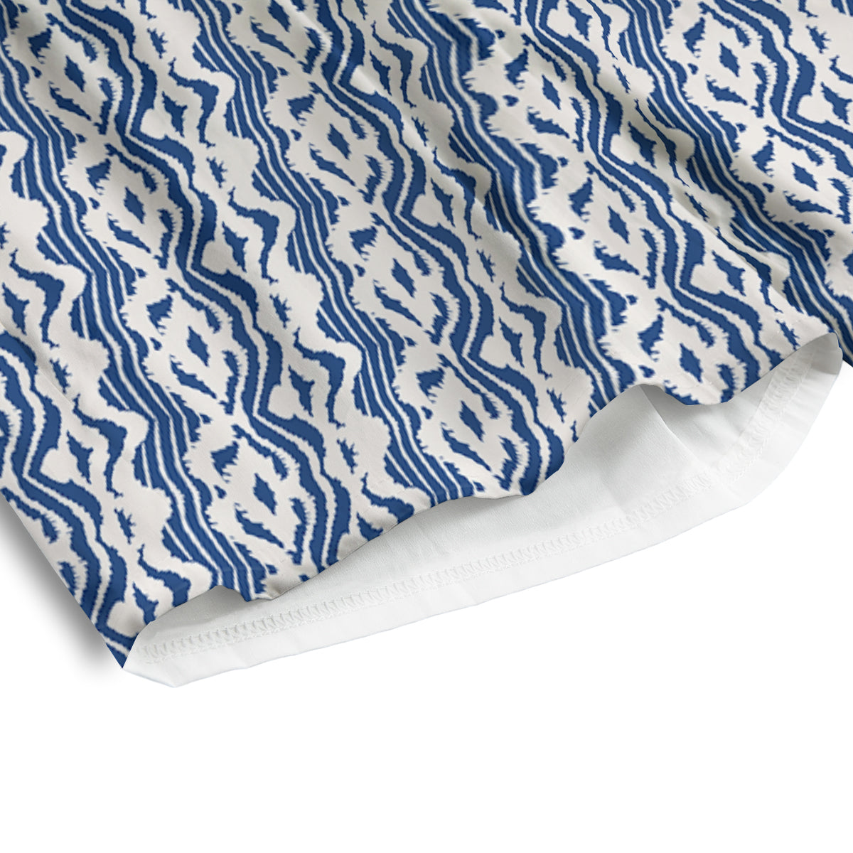 Shibori Wave Print Pattern Men's Athletic Shorts